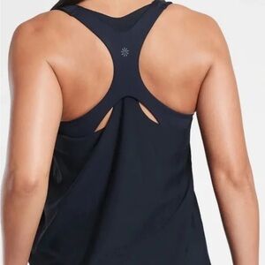 NWT Athleta 2-in-1 Ultimate Support Tank Top Sports
Bra Black Size XS
